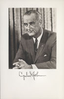 Image of the President from the invitation for the 1965 Presidential Inauguration.