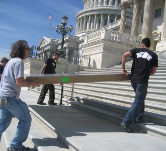 Arriving at the Capitol