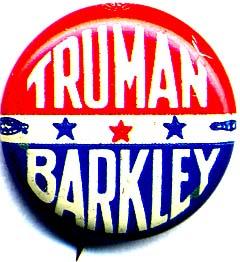 Campaign button with "Truman/Barkley"