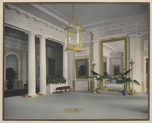 The lobby of the White House