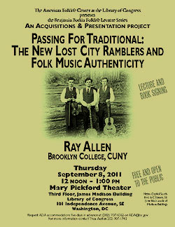 2011 Botkin Lecture Flyer for Ray Allen