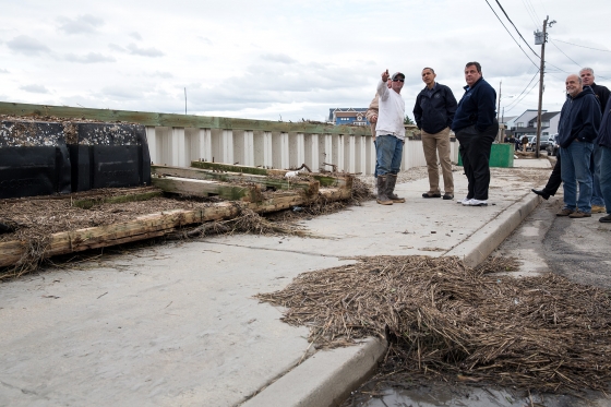 President Obama and Gov. Christie Survey Storm Damage