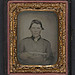 [Unidentified soldier in Confederate uniform with Colt revolver] (LOC)