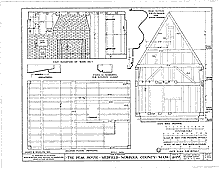 Peak House, drawing, framing