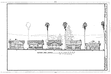 Hanchett Residence Park, southeast street elevation