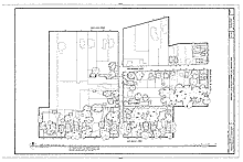 Walnut-Dollison
  Historic District, South Dollison, site plan, northern section 