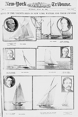 Some of the yachts seen in New York waters and their owners. (LOC)