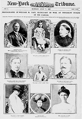 Photographs of William H. Taft, Secretary of War, at different stages in his career. (LOC)