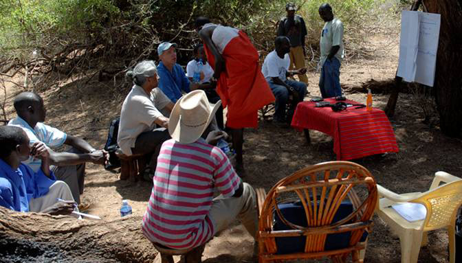 Maasai planning meeting, 2009