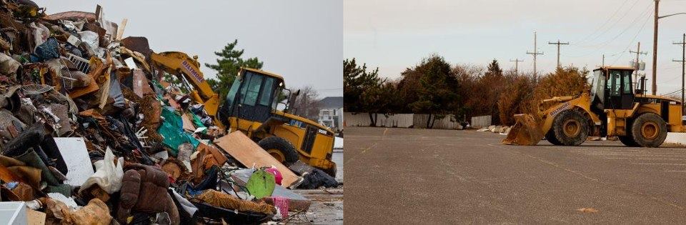 Photo: Before & After: Long Beach, New York had tons of debris to remove following Hurricane Sandy (left - November 7, 2012). Local, state and federal partners coordinated to have the debris removed (right - November 19, 2012). Photos by Andrea Booher/FEMA