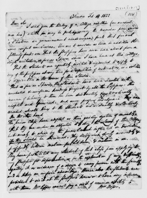 Image 2 of 1178, Thomas Cooper to Thomas Jefferson, February 14, 18