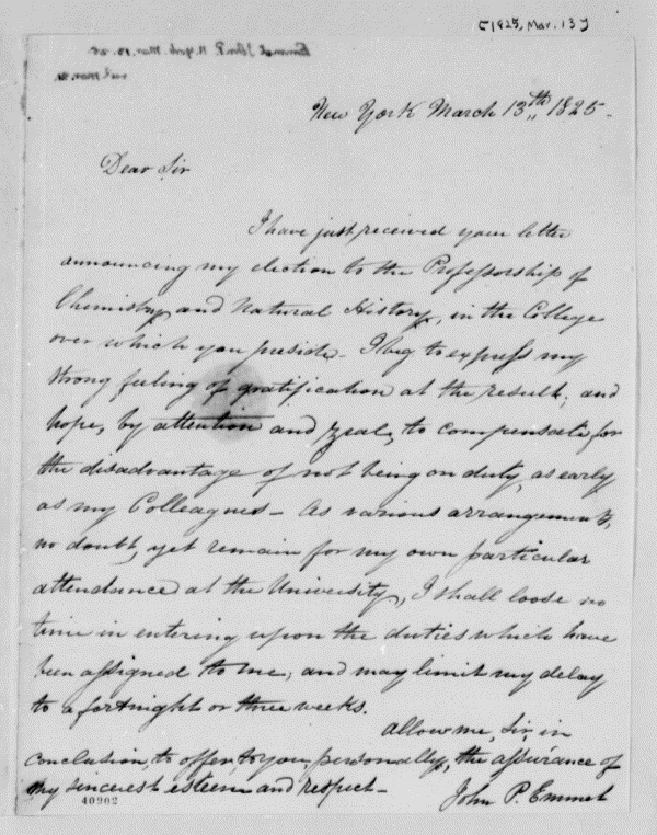 Image 2 of 1153, John Patten Emmet to Thomas Jefferson, March 13, 1