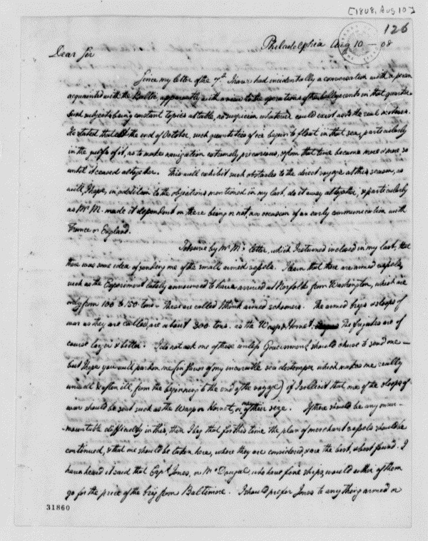 Image 1367 of 1370, William Short to Thomas Jefferson, August 10, 1808