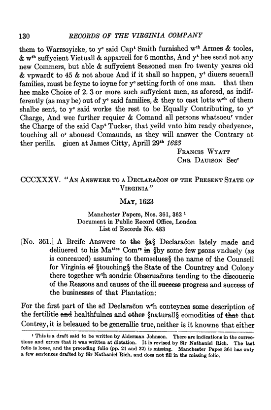 Image 152 of 670, Susan Myra Kingsbury, editor. Records of the Virgi