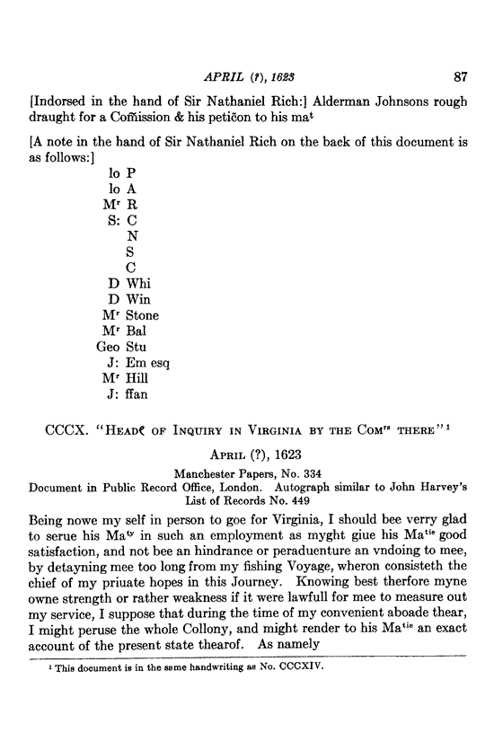 Image 105 of 670, Susan Myra Kingsbury, editor. Records of the Virgi