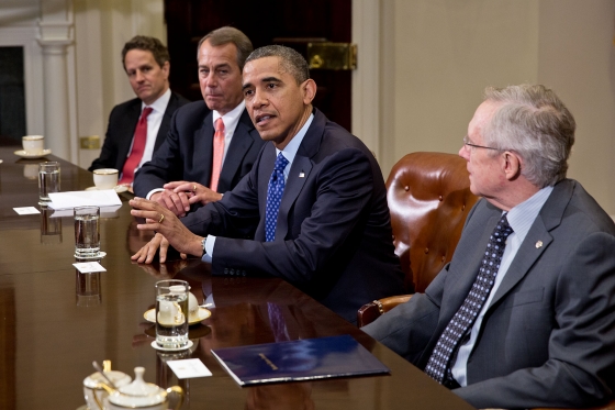 President Obama and Vice President Biden meet with the bipartisan, bicameral leadership of Congress (November 16, 2012)