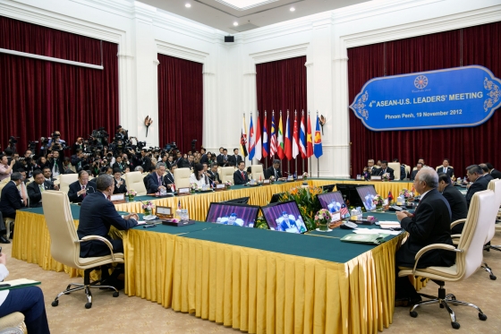 President Barack Obama delivers opening remarks at the U.S. – ASEAN Leaders Meeting