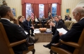 President Obama Meets To Discuss Ongoing Recovery Efforts From Hurricane Sandy