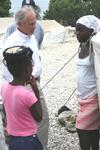 07-16-10: Corker meets with Haitians in the Tabarre/Issa IDP Camp 