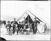 Six officers of the 17th New York Battery