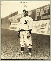 [Casey Stengel, full-length portrait, wearing sunglasses, while playing outfield for the Brooklyn Dodgers] (LOC)