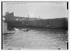 Morse aeroplane capsized  (LOC)