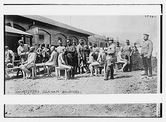 Disinfecting German soldiers  (LOC)