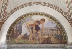 'Labor' mural, Library of Congress, Carol Highsmith photo