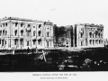 Drawing of the U.S. Capitol after the Capitol was burned by British Troops on August 24, 1814, during the War of 1812.