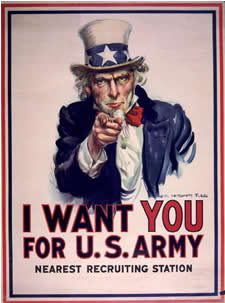 I want you for the U.S. Army nearest recruiting station / James Montgomery Flagg