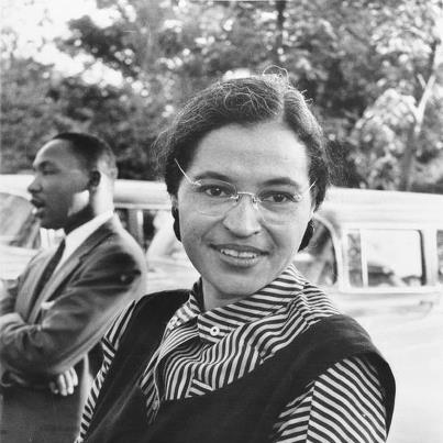 Photo: Happy December!  On December 1, 1955, in Montgomery, Alabama, Rosa M. Parks refused give up her seat on the bus to a white passenger, leading to the Montgomery Bus Boycott. Although she was not the first to resist bus segregation, Parks's organization, the NAACP, believed that she would do particularly well in court.  As a result of the bus boycott, Parks, Montgomery, and a young minister named Martin Luther King, Jr., all became prominent symbols of civil rights.

The American Folklife Center is engaged in an important effort to document and preserve stories of the American Civil Rights Movement.  Find out more at the link:

http://www.loc.gov/folklife/civilrights/

The photo showing Parks and King is from our colleagues at the National Archive; it is a work of the United States Government and therefore in the Public Domain.