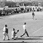 Baseball game, Manzanar.
