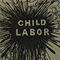 Cartoon showing the text Child Labor as a blot on the map of the US