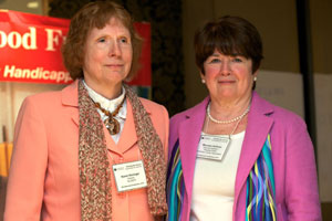 Photo of NLS Director Karen Keninger and ALA President-elect Maureen Sullivan standing together.