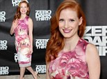 Everything's coming up roses! Jessica Chastain blooms in flowered frock at Zero Dark Thirty photo call