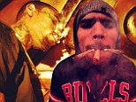 Chris Brown has showed off pictures of his smoking session in Amsterdam