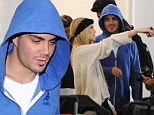 The Wanted's Max George touches down at LAX and laps up the female attention as he defends Lindsay Lohan's 'punch up'