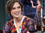 Keira's chunky shoes were at odds with her floaty dress