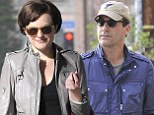 Mad Men's Peggy and Don... reunited! Elisabeth Moss keeps her retro 'do for lunch date with Jon Hamm 