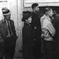 Japanese residents at Civil Control station for registration, San Francisco.