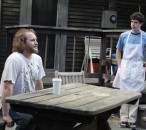 KJ (Scot McKenzie), left, and  Evan (Brian Miskell), right, get contemplative in Studio Theatre’s production of “The Aliens.”