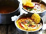 Spiced pumpkin soup with Pecorino Crisps