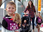 What a doll! Ali Landry treats her children to a shopping spree and dolly comes along for the ride 