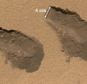 The scoops taken by Curiosity in Gale Crater