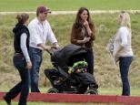 Decisions, decisions: Kate pictured with a friend's pram in June