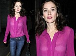 Anna Friel looked pretty in pink at last night's St Paul's carol concert