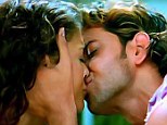 The picture that sparked a thousand words: Aishwarya Rai found herself causing controversy with her first screen kiss with Hrithik Roshan in movie Dhoom 2 in 2006