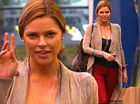 Nothing porn star about that outfit! Sophie Monk goes casual for solo shopping trip but still stands out in her tight-fitting bright red skinny jeans 