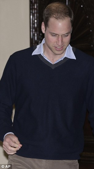 Prince William leaves hospital in central London, Wednesday, Dec. 5