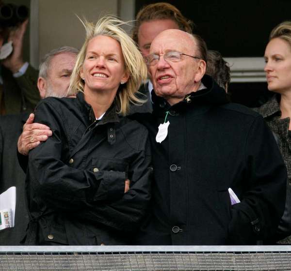 Elisabeth and Rupert Murdoch.